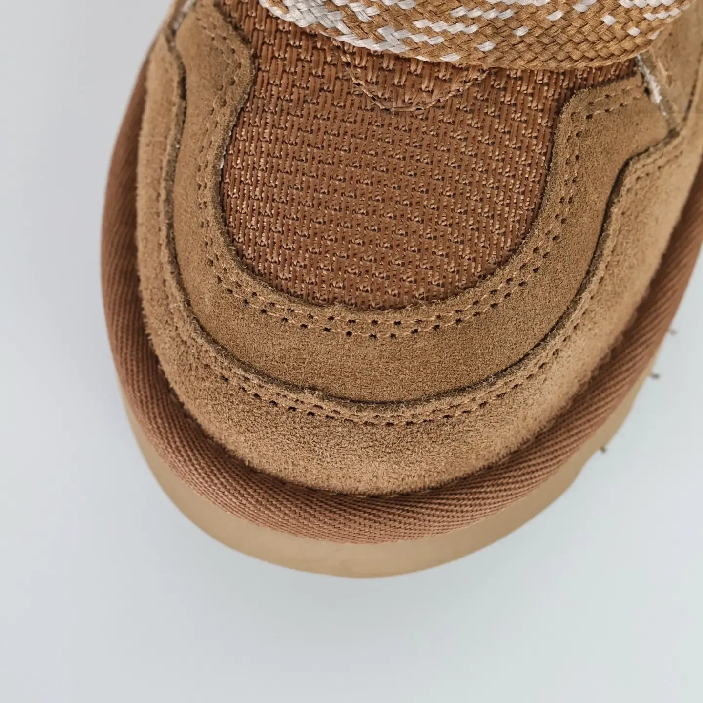 Ugg Moccasin Snow Boots Made Of Suede With Mesh Inserts Brown - Image 10