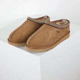 Ugg Tazz Brown Snow Boots In Ethnic Style With A Thin Sole