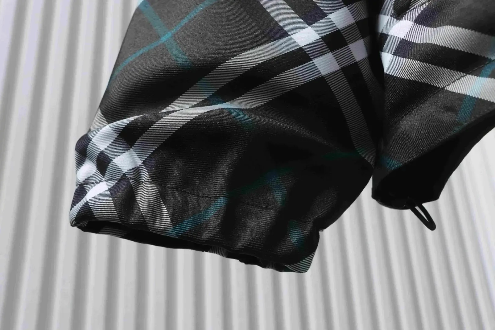 Warhorse Jacket With Embroidered Checkered Pattern And Double Sided Zipper - etkick reps au