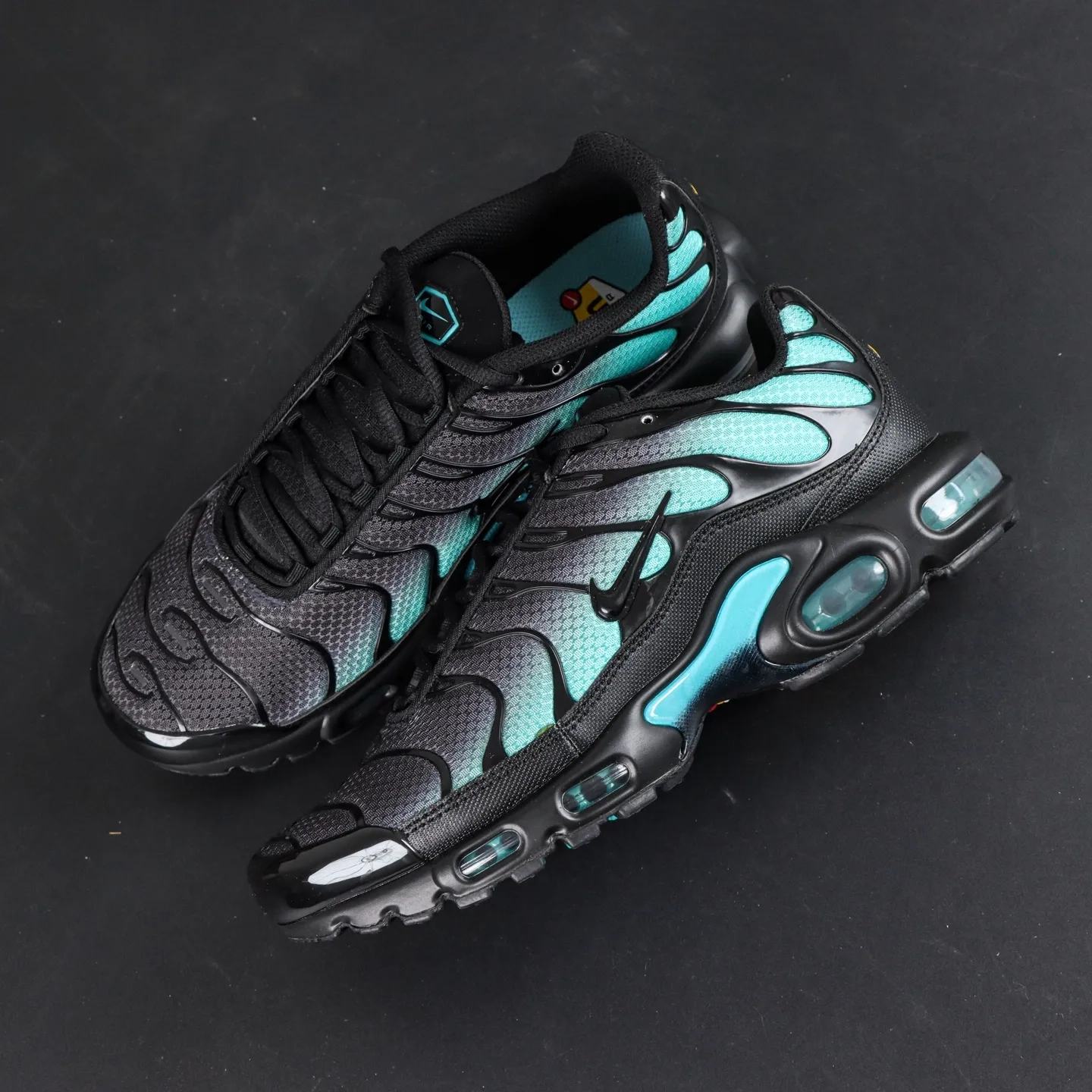 Air Max Plus Running Shoes Black and Blue - etkick reps au