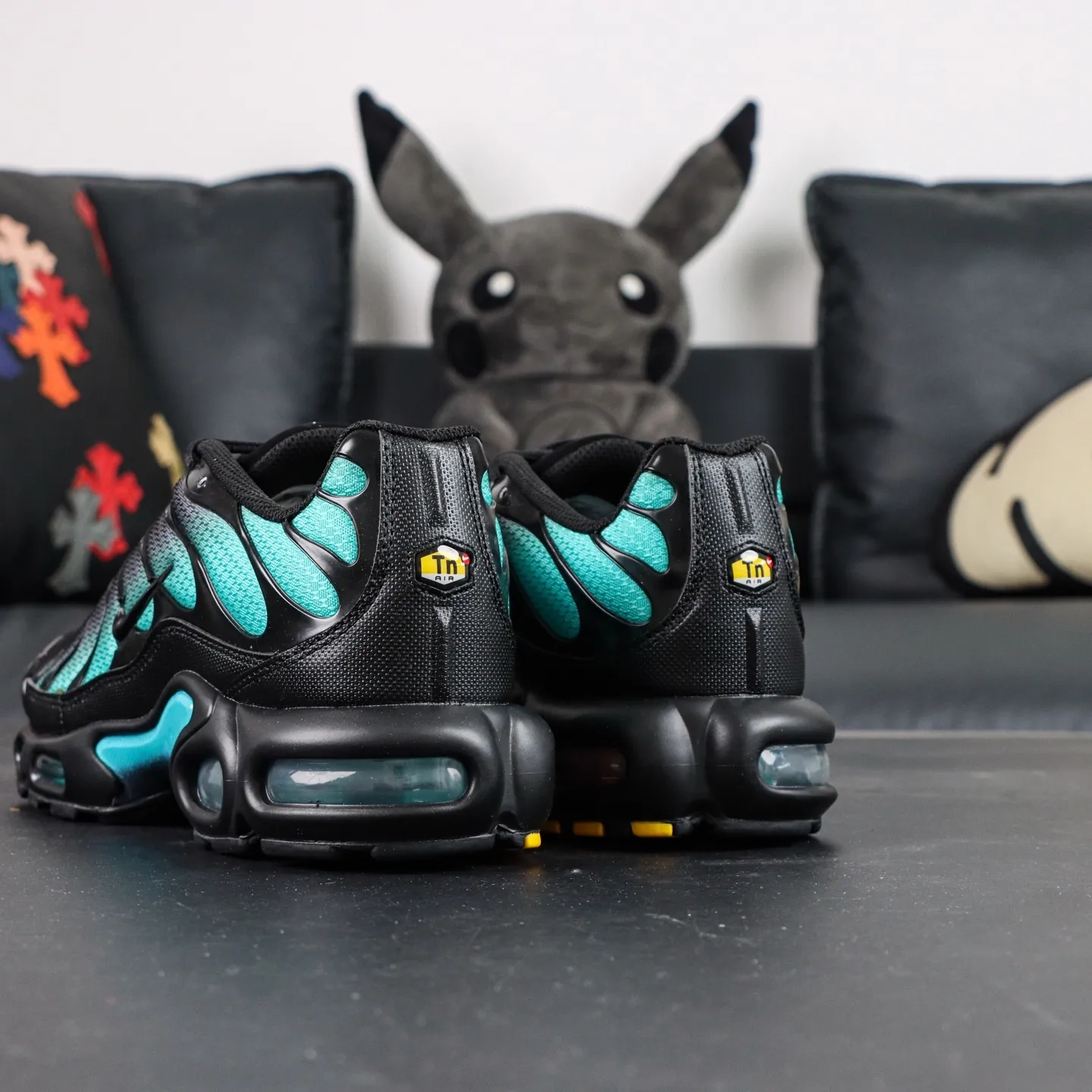 Air Max Plus Running Shoes Black and Blue - etkick reps au