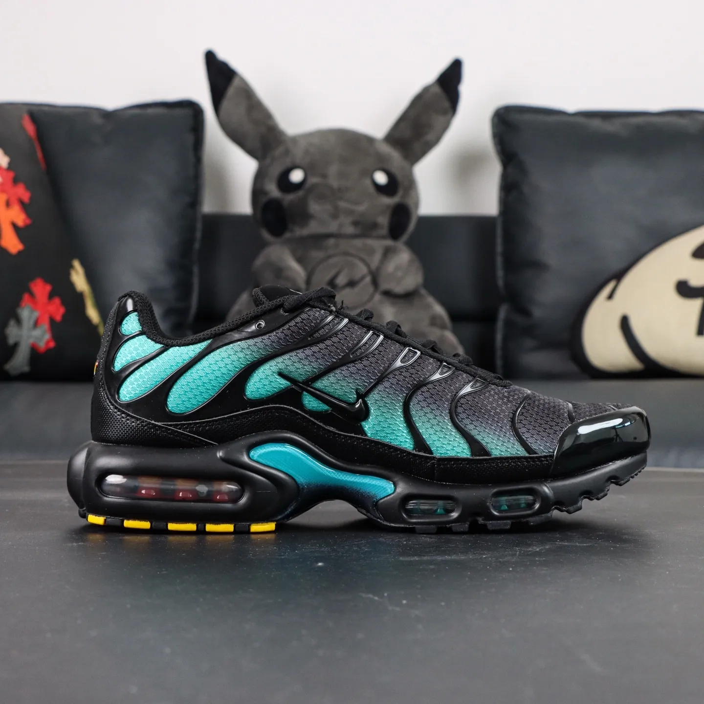 Air Max Plus Running Shoes Black and Blue - etkick reps au