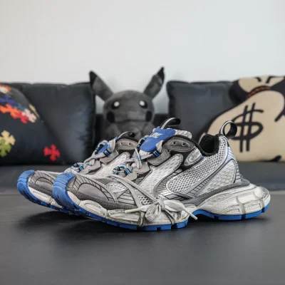 Balenciaga 3XL Sneaker Worn Out Grey Blue - etkick reps au