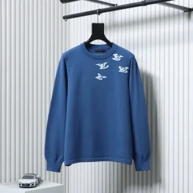 Cloud Jazz Pullover With Small Jacquard Neckline And Round Neck