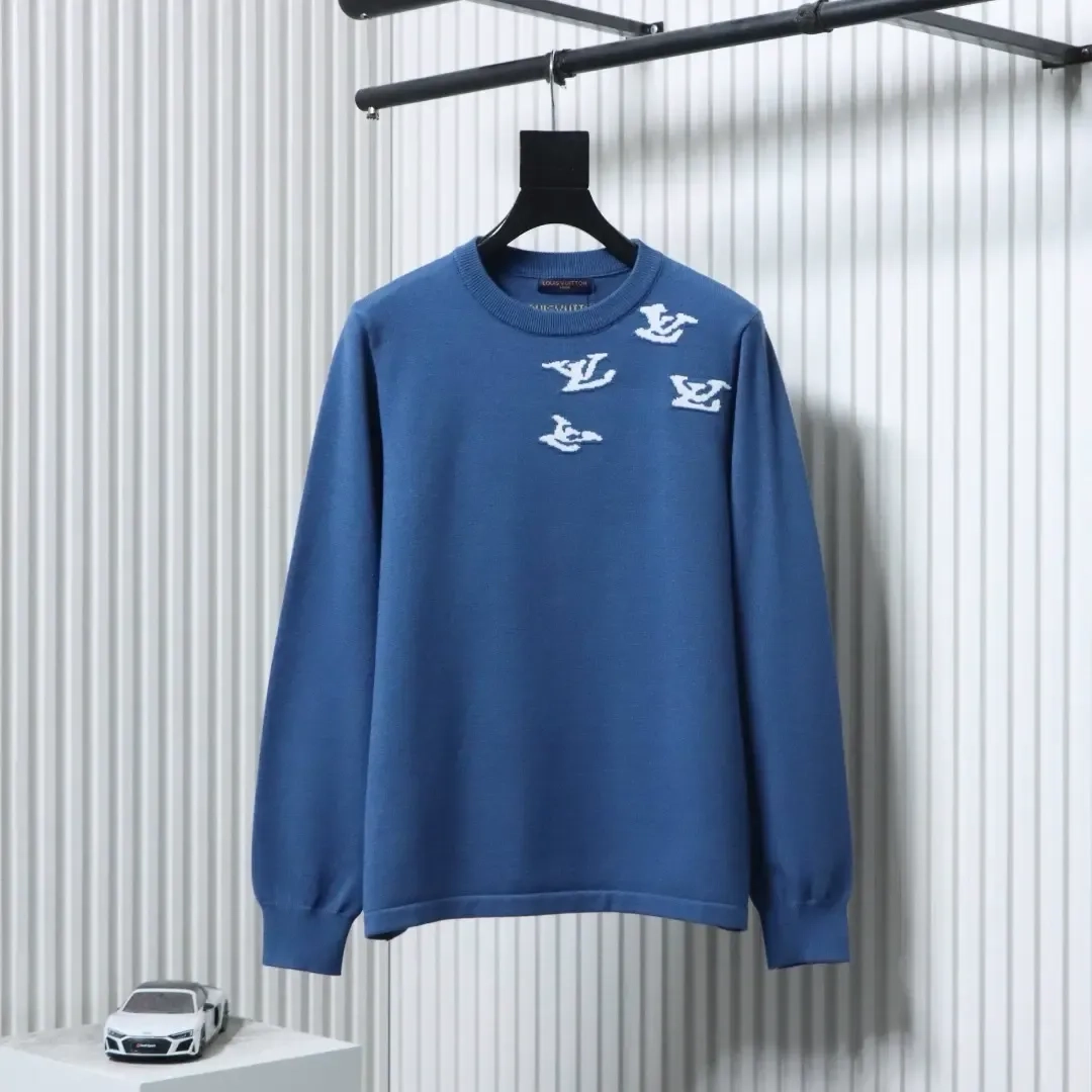 Cloud Jazz Pullover With Small Jacquard Neckline And Round Neck - etkick reps au