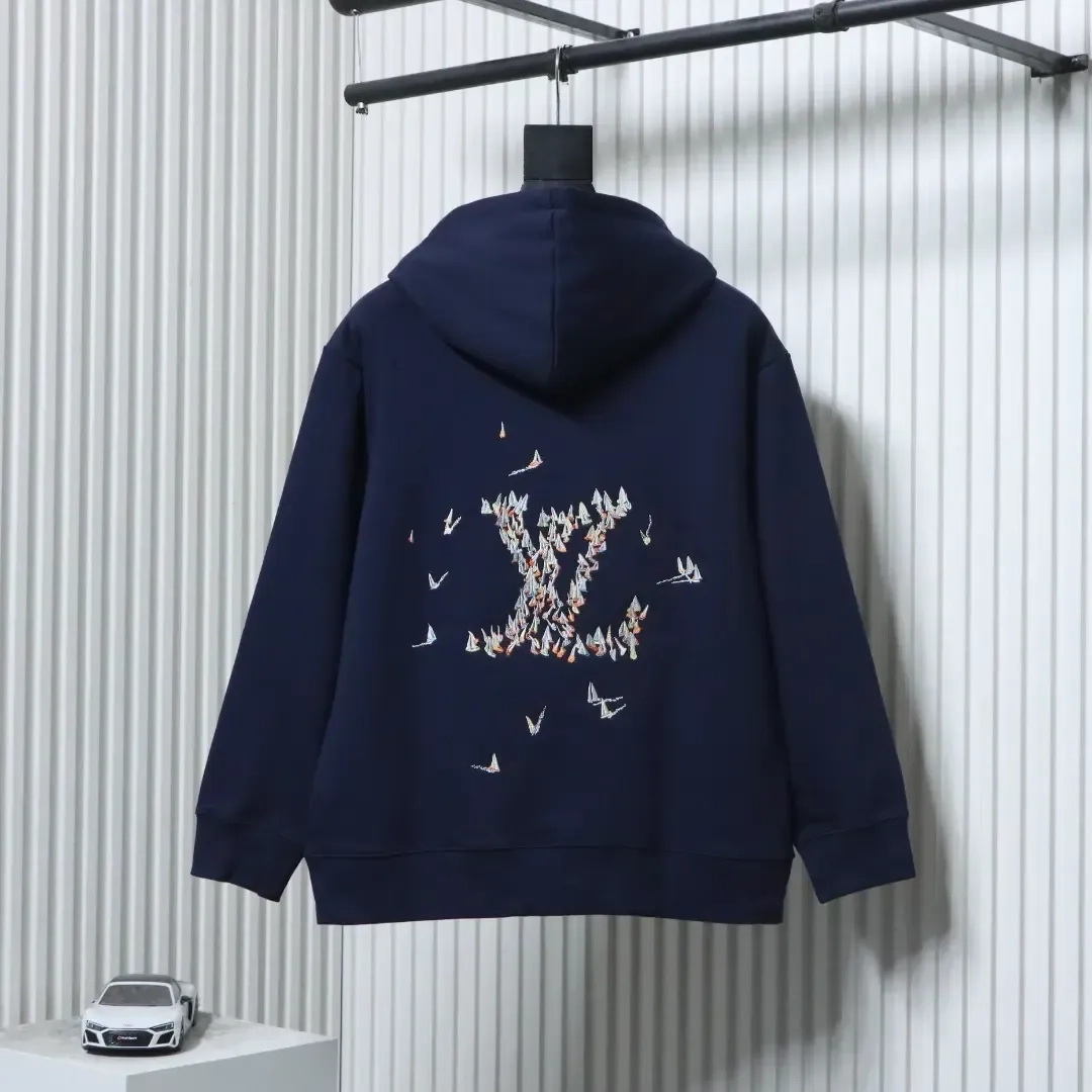 Hoodie With Sailboat Pattern And Embroidery - etkick reps au