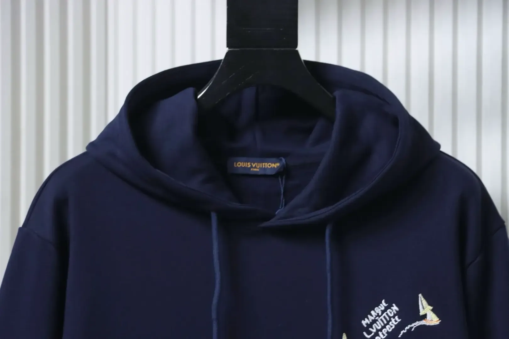Hoodie With Sailboat Pattern And Embroidery - etkick reps au