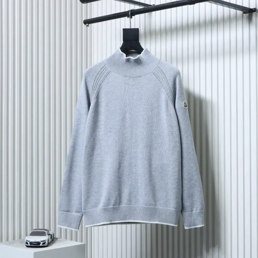 Moncler Logo Turtleneck Sweater With Long Sleeves - etkick reps au