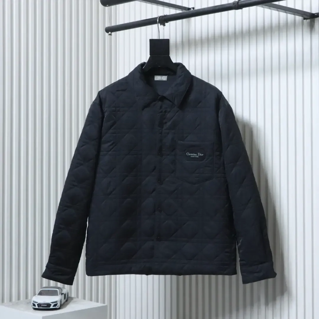 Quilted Cotton Jacket With Pocket Badge - etkick reps au