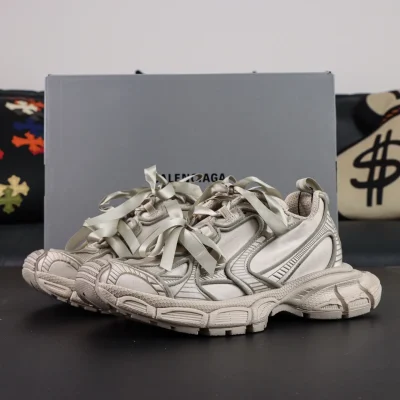 Balenciaga Women's Sneakers Size 3XL Worn-Out - Beige