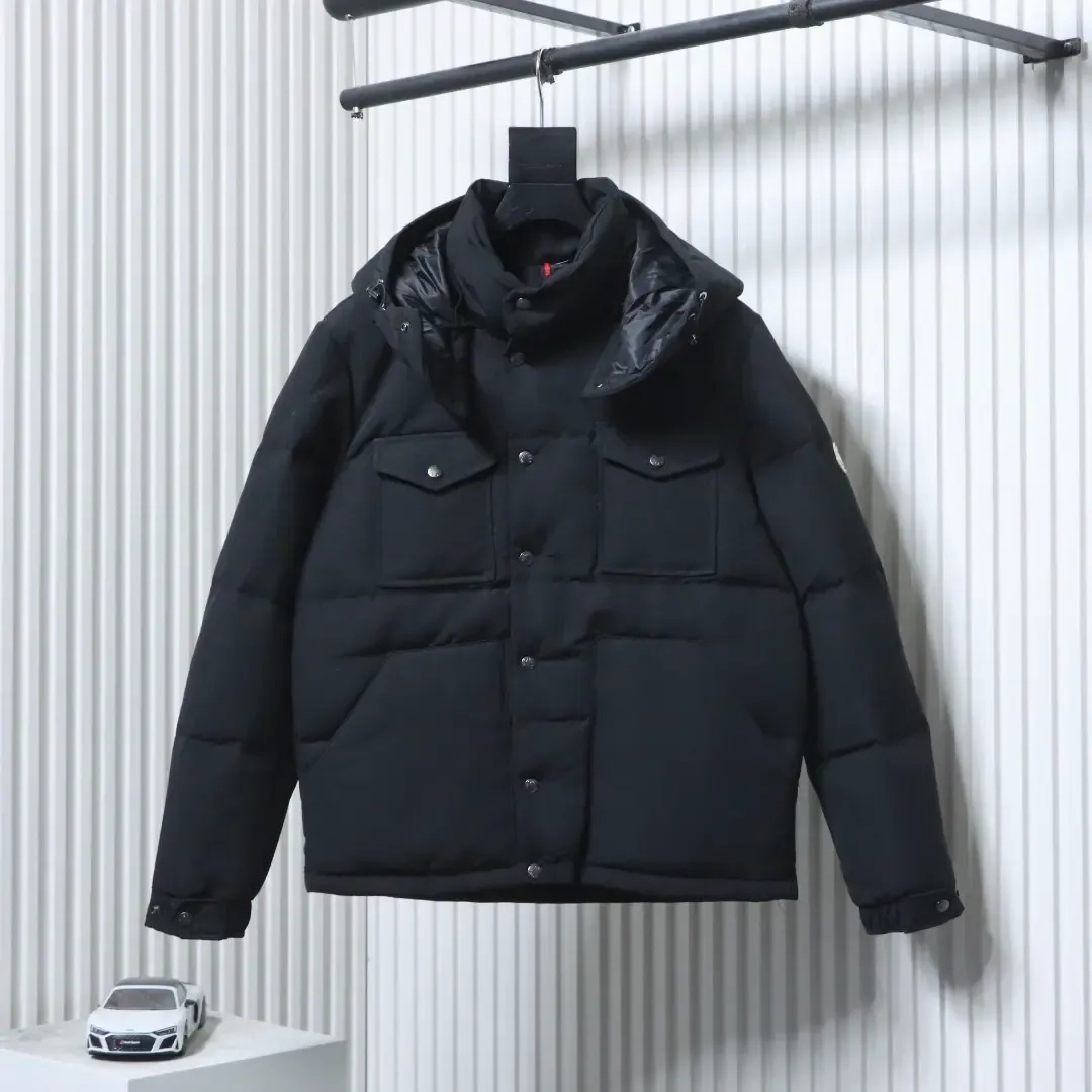 Moncler Gamme Rouge Down Jacket With Hood And Two Pockets - Image 3