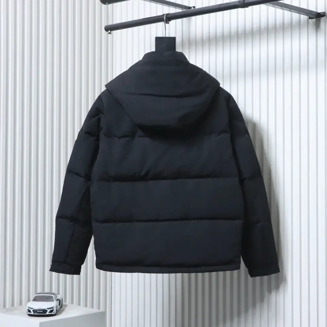 Moncler Gamme Rouge Down Jacket With Hood And Two Pockets - Image 4