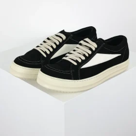 R1ck0wens RO Low-Top Shoes Black Suede
