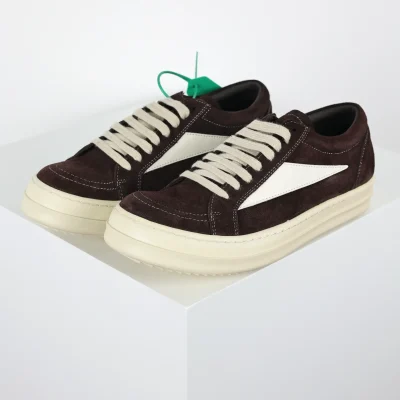 R1ck0wens RO Low Top Shoes Coffee Suede