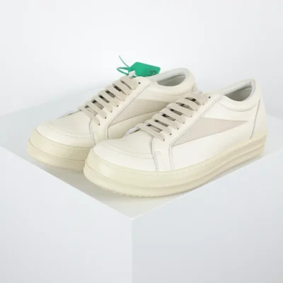 R1ck0wens RO Low Top Shoes White Leather