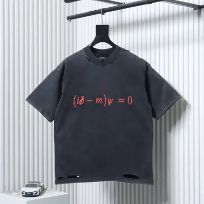 Balenciaga Valentine's Day Limited Edition Dirac Formula Cropped Short Sleeve T-Shirt