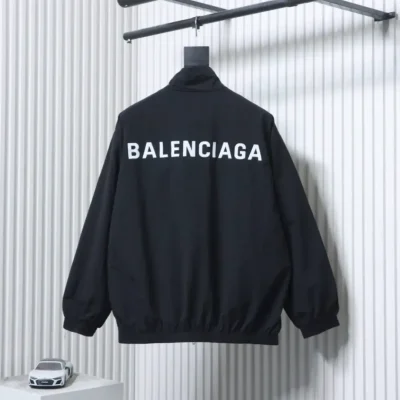 Balenciaga sports jacket with mirrored letter embroidery