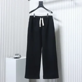 Cel1ne cotton trousers with small leather label