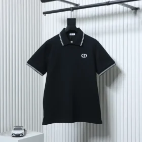 D10R Polo Shirt With Contrasting Trim And Embroidered Cd Letter XXL