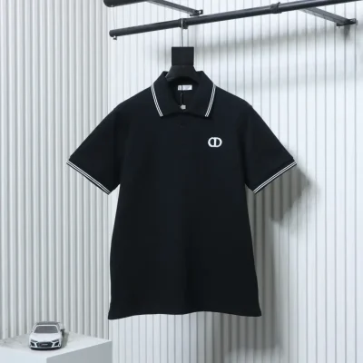 D10R Polo Shirt With Contrasting Trim And Embroidered Cd Letter XXL - etkick reps au