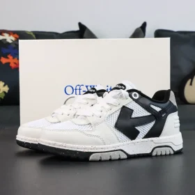 OFF-WHITE Out Of Office Leather Sneakers White Grey Black