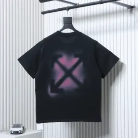 OFF-WHITE short-sleeved shirt with splash arrows