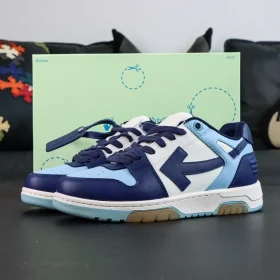 Off-White Out Of Office Leather Sneakers Casual Blue
