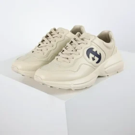 Rhyton Low-Top Sneakers Bat White