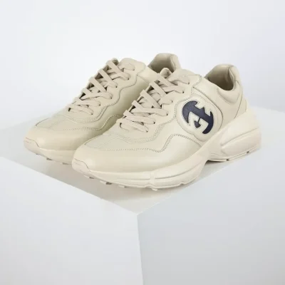 Rhyton Low-Top Sneakers Bat White