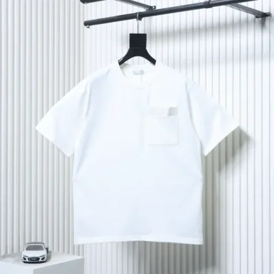 Short-sleeved T-shirt with Cannage embroidery and wallet