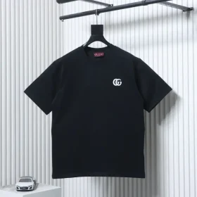 Short-sleeved T-shirt with embroidered double-G logo