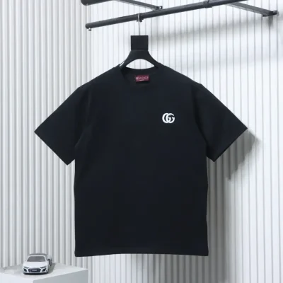Short-sleeved T-shirt with embroidered double-G logo