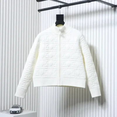 quilted silk wool coat with diamond pattern